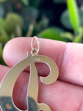 Load image into Gallery viewer, Large 14K Yellow Gold Cursive Letter &quot;D&quot; Statement Pendant