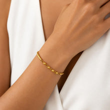 Load image into Gallery viewer, Vintage 24K Pure Gold Bead Link Bracelet – Elegant Asian Fine Jewelry