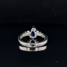 Load image into Gallery viewer, 18K White Gold 1.50ct Ceylon Sapphire and Diamond Ring