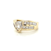 Load image into Gallery viewer, Modernist 14K Yellow Gold .65ct Trilliant Diamond Band