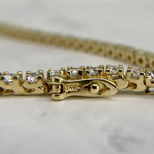 Load image into Gallery viewer, 14K Yellow Gold 4.25ctw Diamond Tennis Bracelet