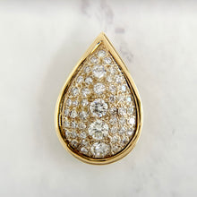 Load image into Gallery viewer, 14K Yellow Gold Pear Shaped 2.00ctw VS Diamond Enhancer Pendant