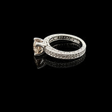 Load image into Gallery viewer, 14K White Gold 1.5 CT Chocolate Cushion Diamond Ring