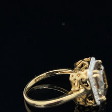 Load image into Gallery viewer, 18K Yellow Gold Turkish Diaspore Diamond Ring