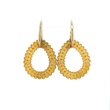 Load image into Gallery viewer, 18K Yellow Brushed Gold and Black Rhodium Diamond Earrings