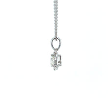 Load image into Gallery viewer, 14K White Gold .42ctw Diamond Halo Necklace