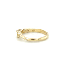 Load image into Gallery viewer, 14K Yellow Gold Cubic Zirconia Wave Ring