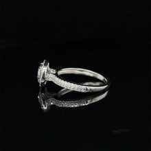 Load image into Gallery viewer, 14k White Gold 1.06ctw Lab Diamond Halo Engagement Ring