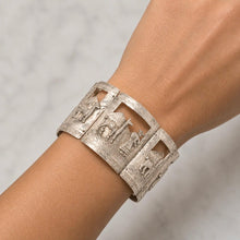 Load image into Gallery viewer, Rare Vintage Peruvian Story Bracelet | Handcrafted  Silver Panel Bracelet