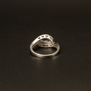 14k White Gold 1CTW Marquise Tanzanite Ring with Diamonds