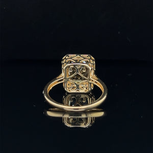 18K Yellow Gold Turkish Diaspore Diamond Ring