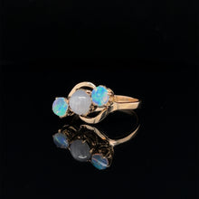 Load image into Gallery viewer, Antique 14K Rose Gold Star Sapphire and Opal Ring