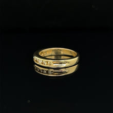 Load image into Gallery viewer, 14K Yellow Gold Natural Champagne Diamond Band