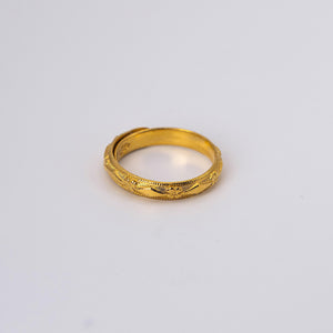 24k .999 Solid Yellow Gold Adjustable Asian Band
