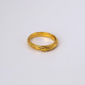 24k .999 Solid Yellow Gold Adjustable Asian Band