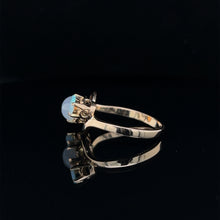 Load image into Gallery viewer, Antique 14K Rose Gold Star Sapphire and Opal Ring