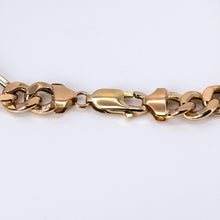 Load image into Gallery viewer, 10k Rose Gold 9 Inch Cuban Link Men&#39;s ID Bracelet