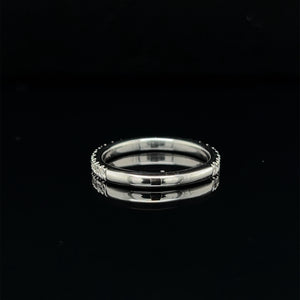 14K White Gold .25ctw Round Cut Diamond Band