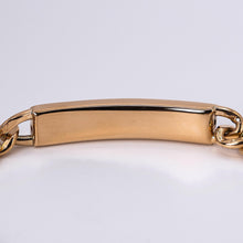 Load image into Gallery viewer, 10k Rose Gold 9 Inch Cuban Link Men&#39;s ID Bracelet