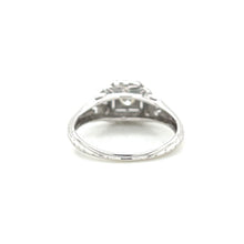 Load image into Gallery viewer, 18K White Gold Art Deco Transitional Cut Diamond Ring