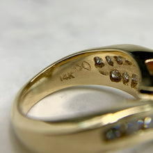 Load image into Gallery viewer, Modernist 14K Yellow Gold .65ct Trilliant Diamond Band