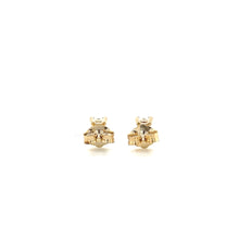 Load image into Gallery viewer, 14K Yellow Gold .36ctw Princess Cut Diamond Stud Earrings