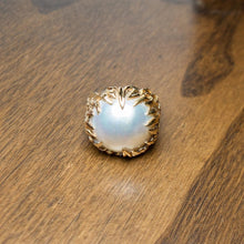 Load image into Gallery viewer, 14K Yellow Gold Organic Sculptural Ring with Large Mabe Pearl Cabochon