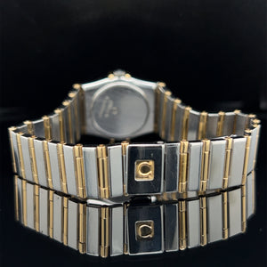 Ladies 18K Yellow Gold / Stainless Omega Constellation Watch
