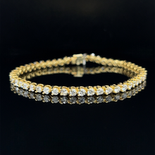 Load image into Gallery viewer, 18K Yellow Gold 4.50ctw Diamond Tennis Bracelet