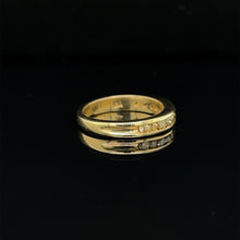 Load image into Gallery viewer, 14K Yellow Gold Natural Champagne Diamond Band