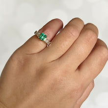 Load image into Gallery viewer, 14K Yellow Gold 1.00ct Natural Emerald and Diamond Ring