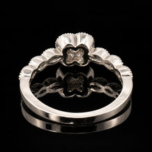 Load image into Gallery viewer, Exquisite Vintage 14K WG Floral Diamond Cluster Ring