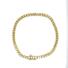 Load image into Gallery viewer, 14K Yellow Gold 4.25ctw Diamond Tennis Bracelet