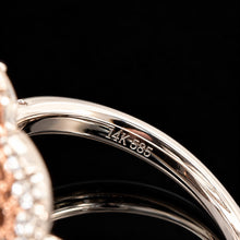 Load image into Gallery viewer, Vintage Inspired 14k Two-Toned Gold .60Ct Diamond Ring