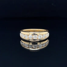 Load image into Gallery viewer, 14K Yellow Gold 1.00ctw Channel Set Diamond Band