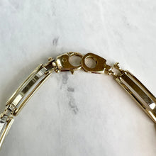 Load image into Gallery viewer, 14K Two-Tone Gold Fancy Link Panel Bracelet