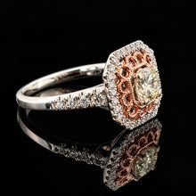 Load image into Gallery viewer, Vintage Inspired 14k Two-Toned Gold .60Ct Diamond Ring
