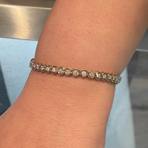14k Yellow Gold 4.5 ctw Tennis Bracelet