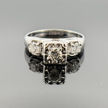 Load image into Gallery viewer, 14k WG .90 ctw Diamond Bridal Set