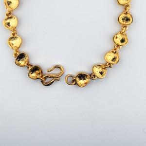 Vintage 24k Yellow Gold Asian Bracelet