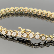 Load image into Gallery viewer, 14k Yellow Gold 4.5 ctw Tennis Bracelet
