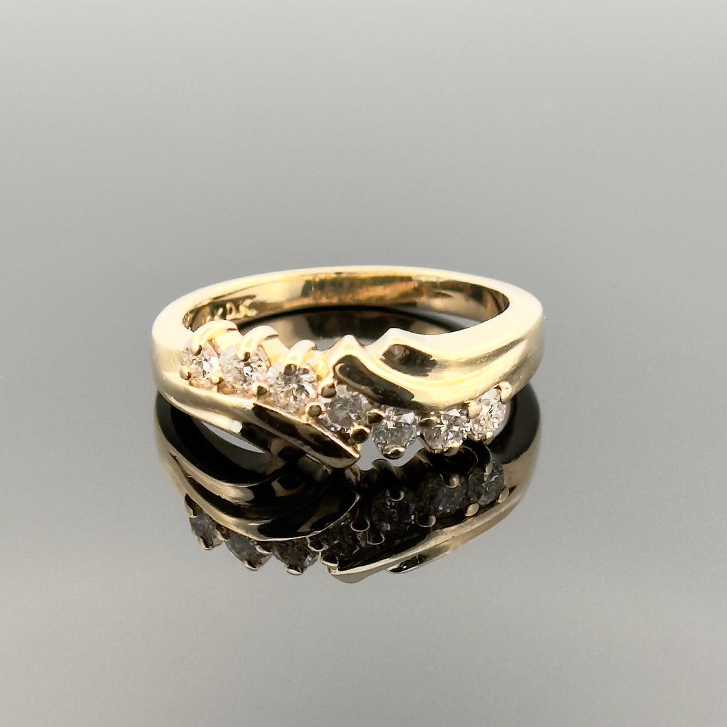 Vintage 14k Yellow Gold 0.50 ctw Diamond Ring
