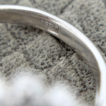 Load image into Gallery viewer, 18k White Gold Diamond and Jade Engagement Ring