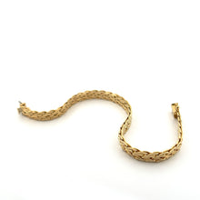 Load image into Gallery viewer, Vintage 18k Yellow Gold UnoAErre Byzantine womans Bracelet