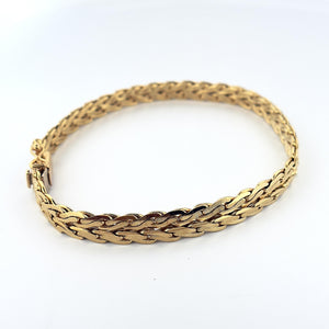 Vintage 18k Yellow Gold UnoAErre Byzantine womans Bracelet
