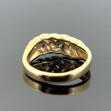Load image into Gallery viewer, 14k Yellow Gold Sapphire and Diamond Ring