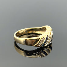 Load image into Gallery viewer, 14k Yellow Gold Sapphire and Diamond Ring