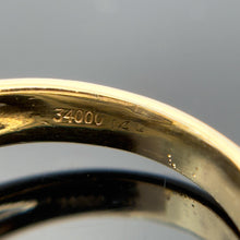 Load image into Gallery viewer, 14k Yellow Gold Sapphire and Diamond Ring