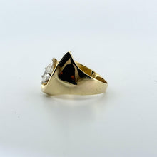 Load image into Gallery viewer, 14k YG 1 CT Pear-Shaped Diamond Statement Ring