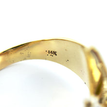 Load image into Gallery viewer, 14k YG 1 CT Pear-Shaped Diamond Statement Ring